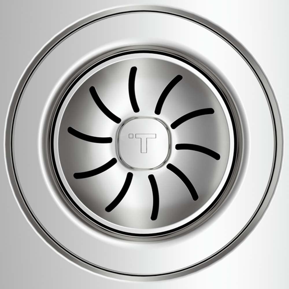 Teka Fregadero de 1 Cubeta con Escurridor en Acero Inoxidable 18/10, SilentSmart, Doble Instalación, 50 cm, Modelo Brooklyn 50 M-XP 1B 1D