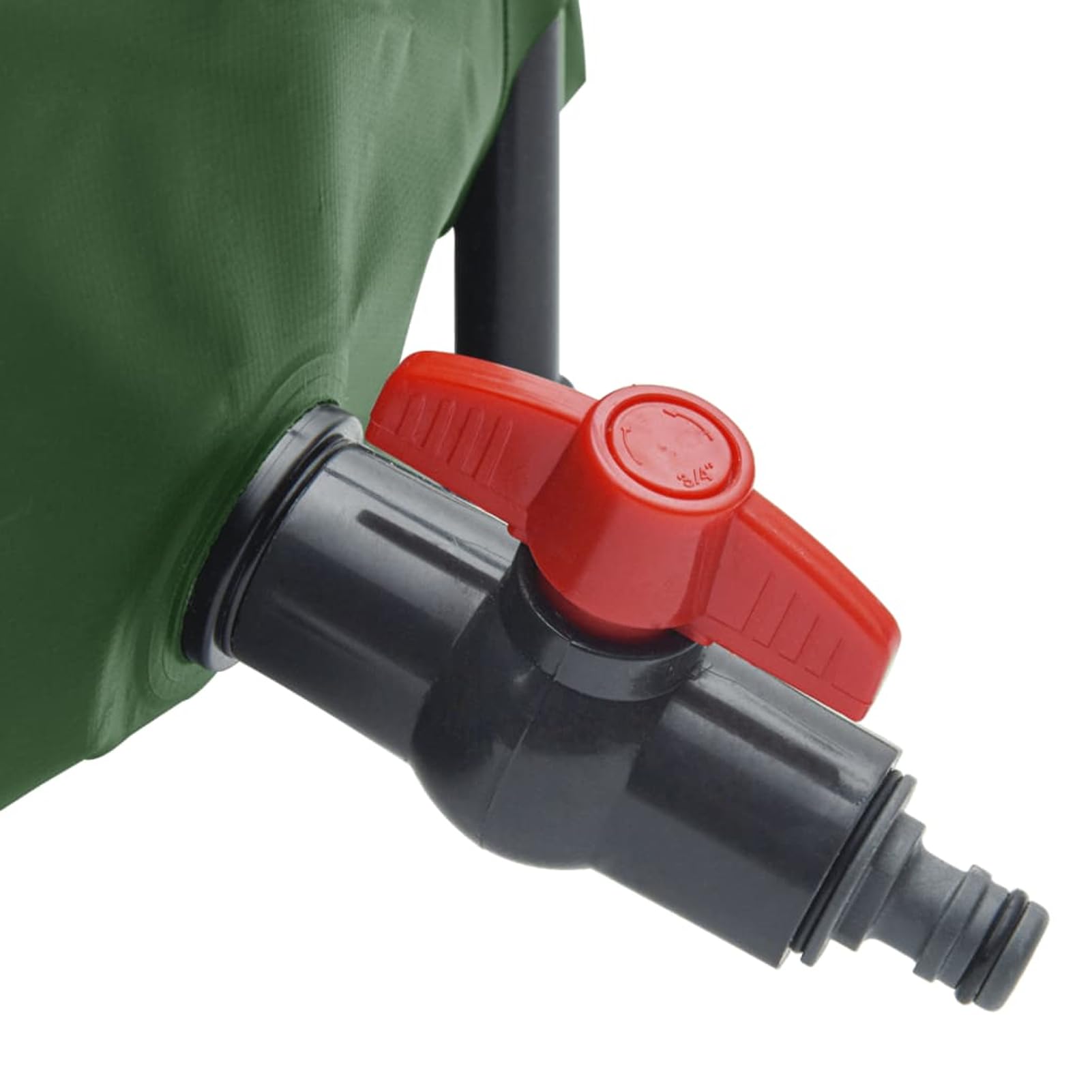 Faltbarer Regenwassertank, 380L PVC Wassertank mit Wasserhahn und Schläuchen, Grüner Wasserspeicher für Gartenbewässerung, Camping und Outdoor-Aktivitäten 156012