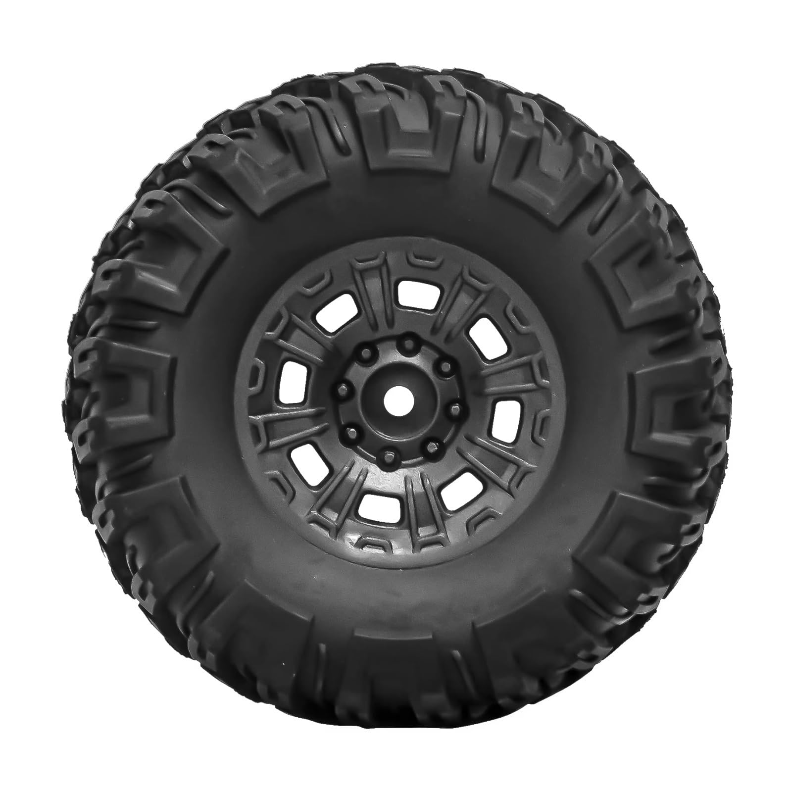 RC Pneus Jante Compatible avec Traxxas pour TRX4 D90 D110 pour Axial pour SCX10 pour MST 1/10 RC Voiture sur Chenilles 110mm 1.9 "Jante De Roue Beadlock Jeu De Pneus en Caoutchouc