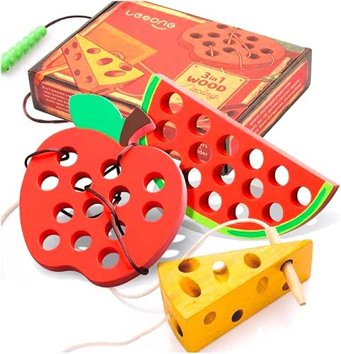 Lacing Toy for Toddlers, Fine Motor Skill Toys for 3