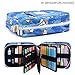 qianshan Pencil Case Holder Slot - Holds 202 Colored Pencils or 136 Gel Pens with Zipper Closure - Large Capacity Pen Organizer for Watercolor Pens or Markers - Perfect for Artist Sailboat