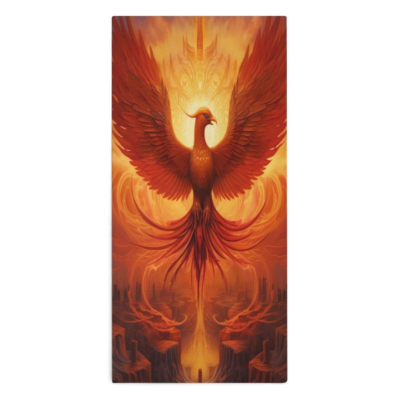 TXFBTRFSA Flaming Phoenixbird Hand Towels for Adult Face Towel Bath Beach Swim Accessories