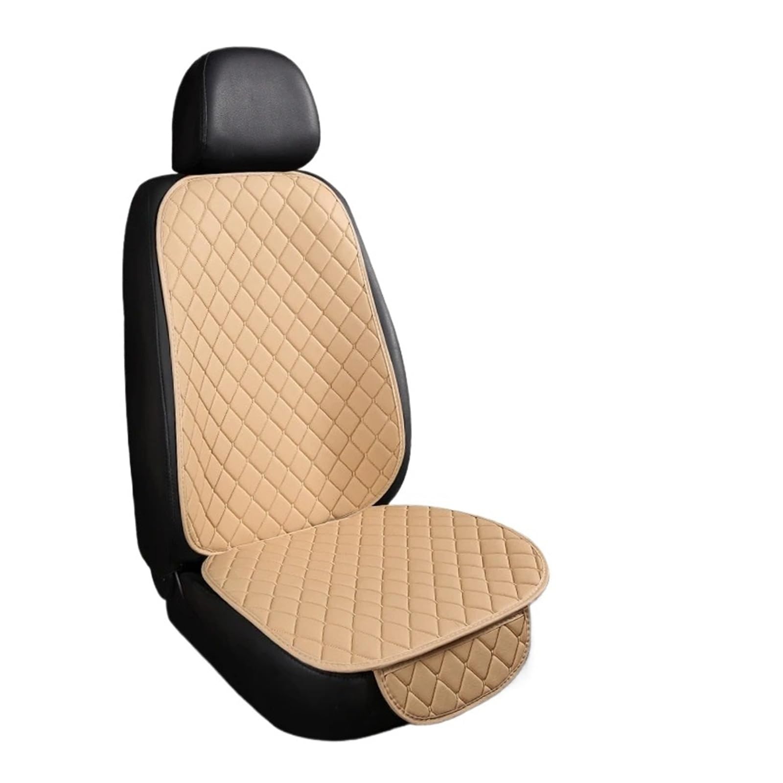 Cubre Universal Fundas Asiento Coche Cuero PU Juego Completo Cojín Antideslizante, Protector Trasero, Almohadilla Impermeable Universal