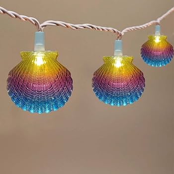 Beach Seashell String Lights - 8.3FT Ocean Themed Decorative 10