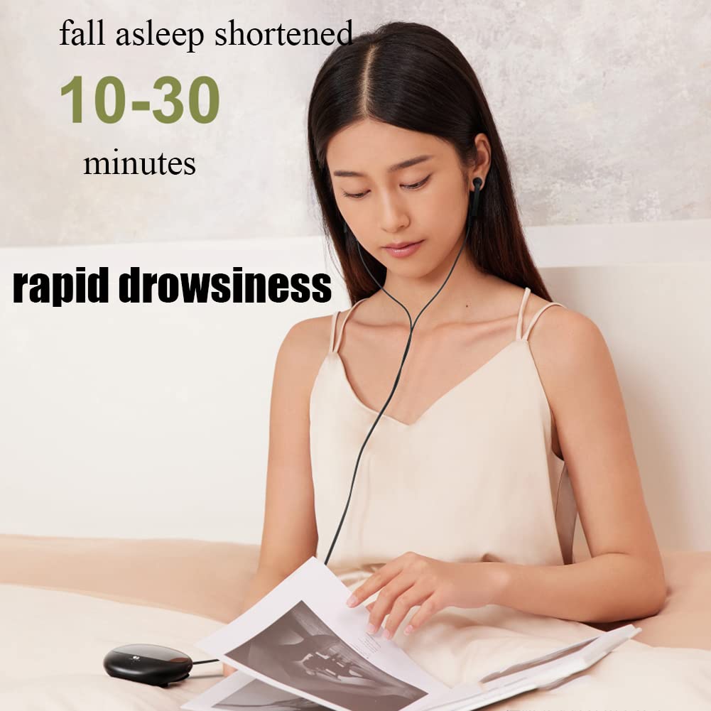 Dispositivo de Terapia de insomnio, máquina para Dormir de Pulso electrónico de microcorriente CES, Fisioterapia Pura CES, máquina de Apoyo al sueño para Mejorar la Calidad del sueño y prolongar el