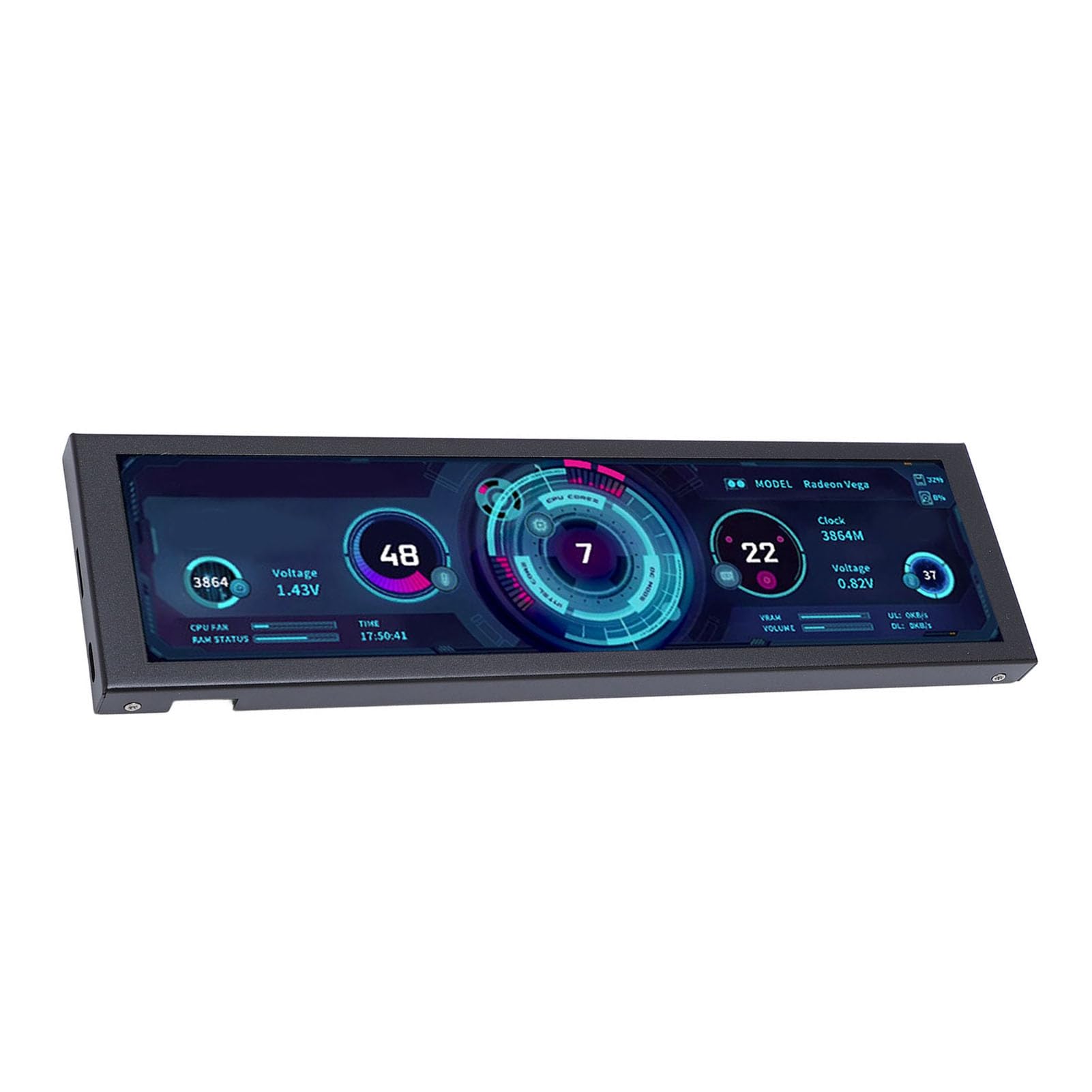8.8 Cali Ekran IPS, 1920x480 PC Secondary Ekran z Interfejsem Typu C PH, Gniazdo Karty Pamięci, Obsługuje do 256g, Mały Przenośny Monitor