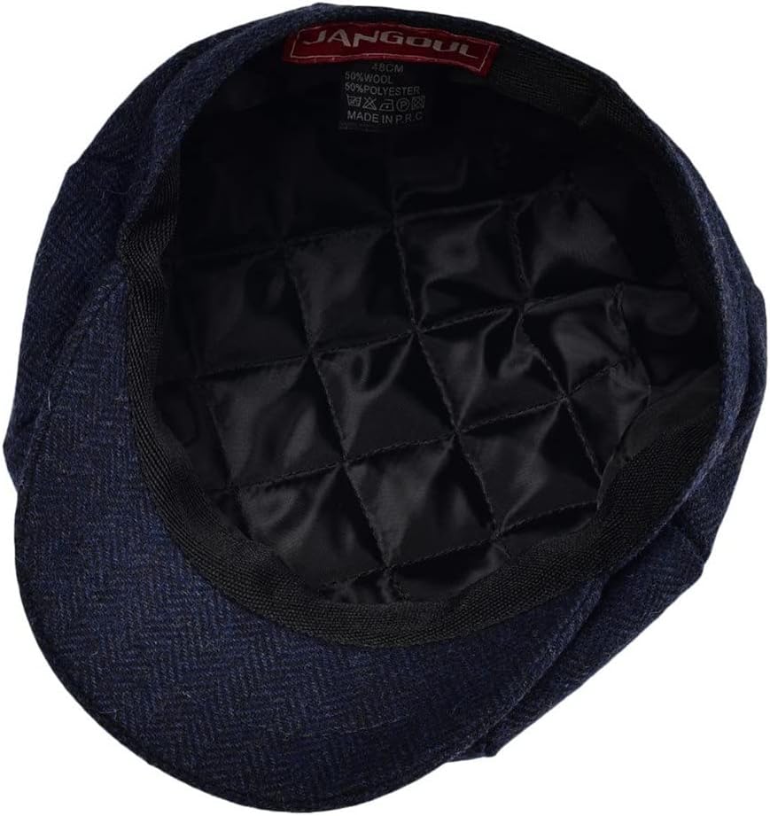 Caps Small Size Navy Woolen Tweed Flat Cap Toddler Youth Beret Hat