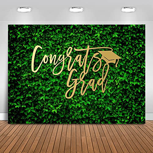 Fondo Fotográfico Graduación Verde 7x5 ft Mocsicka miniatura 1