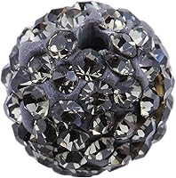 Vista 32 de Bolas de discoteca de 0.394 in de cuentas de arcilla de cristal checo Shamballa pavimenta calidad premium