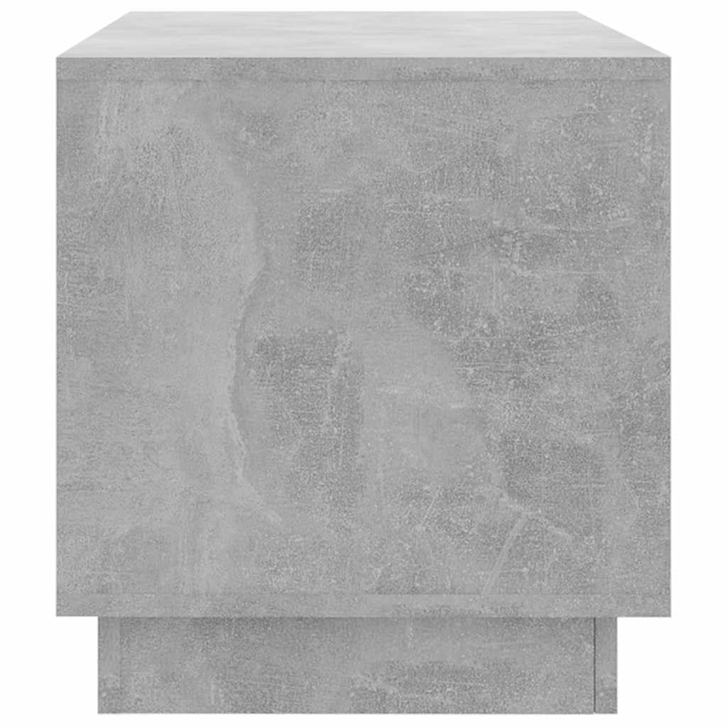 Mobile TV grigio cemento in legno, 102 x 41 x 44 cm, con 2 cassetti e scomparto aperto, per soggiorno, camera da letto, spazio e gestione dei cavi