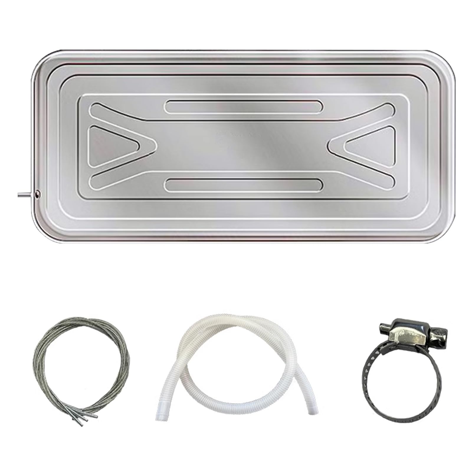 Bac de récupération d'eau en acier inoxydable 100x47cm pour climatiseur split
