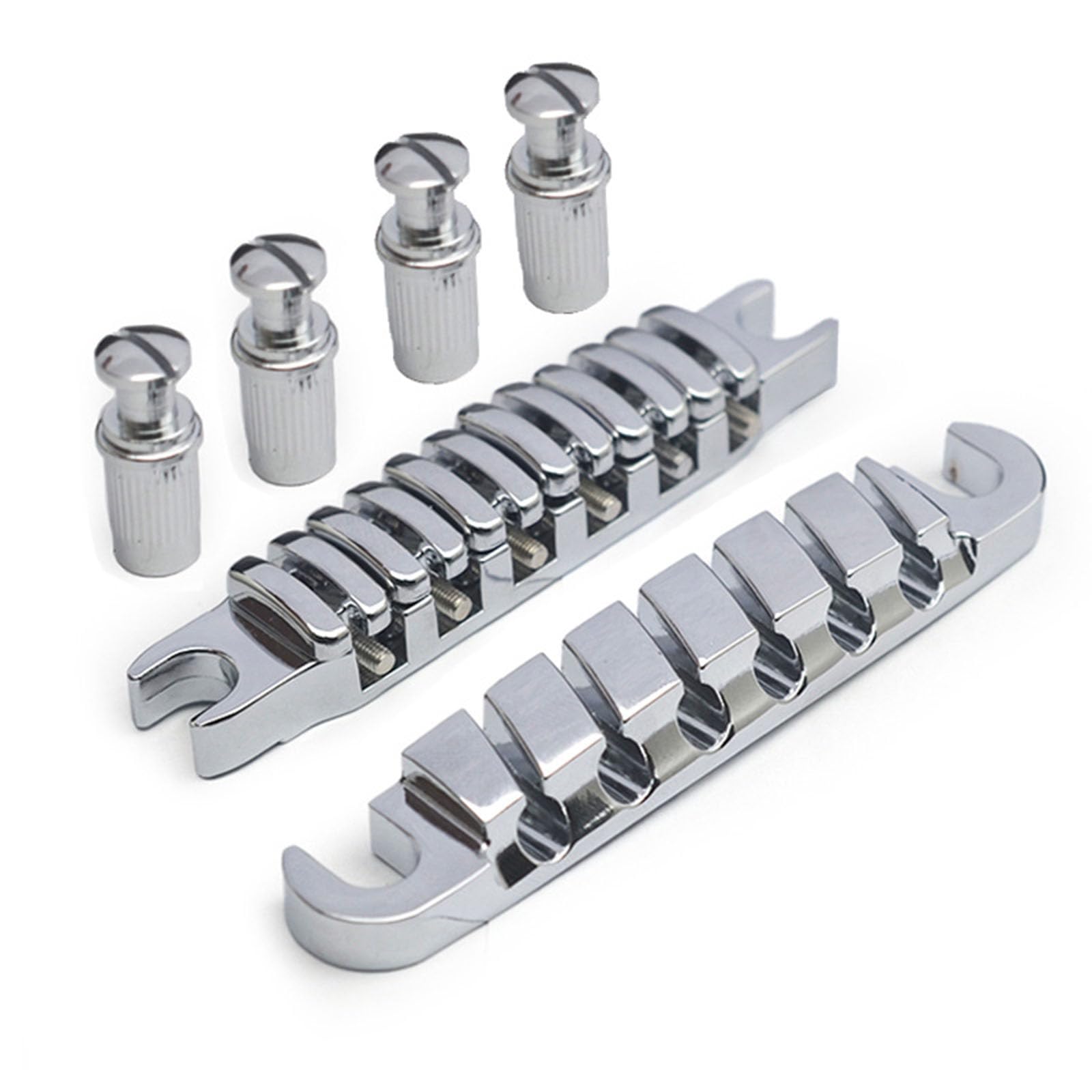 Ponte per chitarra elettrica Split Chitarra Ponte Cordiera Selle Individuali Per 6 Corde Chitarre Elettriche Parti di Ricambio