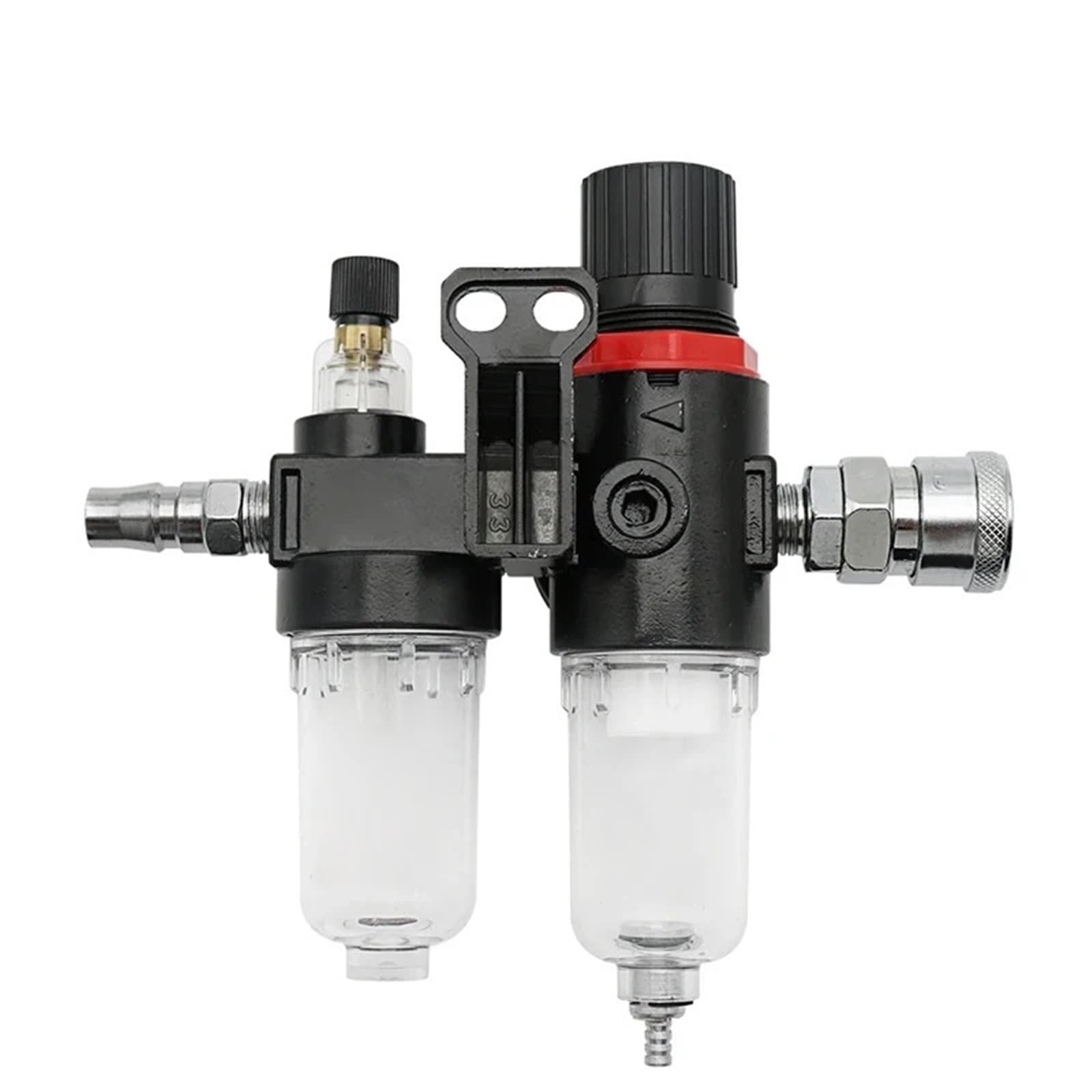 Il filtro dell'aria separatore di olio e acqua for compressore d'aria AFC2000 AFR2000 AL2000 G1/4 viene utilizzato for ridurre la pressione del regolatore della valvola 1 pz.(PC 4mm Fitting)