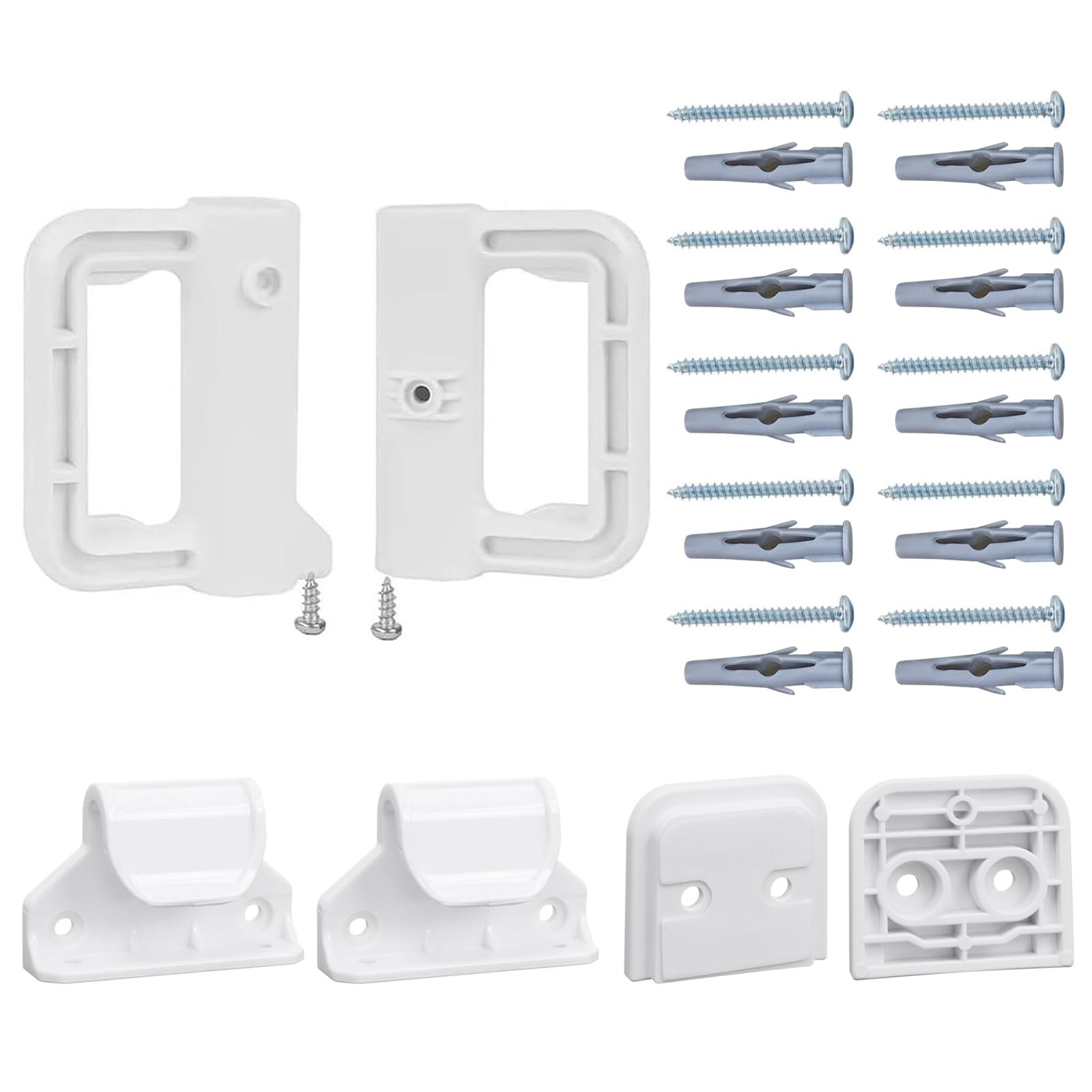 Retractable Baby Gate Replacement Parts Retractable Mesh Dog Gate Full Set Wall Mounting Baby Gate Hardware Mesh Pet Gate Accessories Retractable Gate