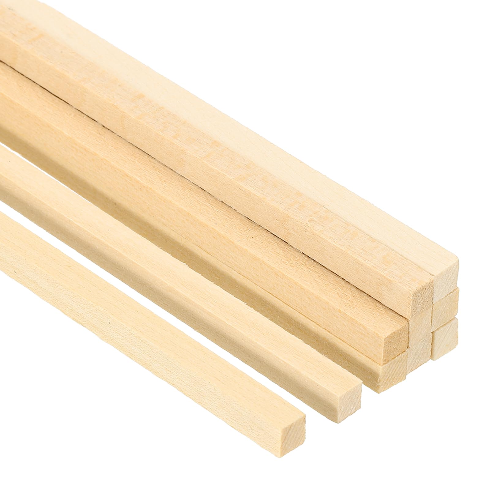 PATIKIL 3/16 Inch Dowel Rods Wood Sticks, 10 Pcs 15.7 Inch Long Square Wooden Dowels Unfinished Hardwood Sticks for Craft DIY Supplies