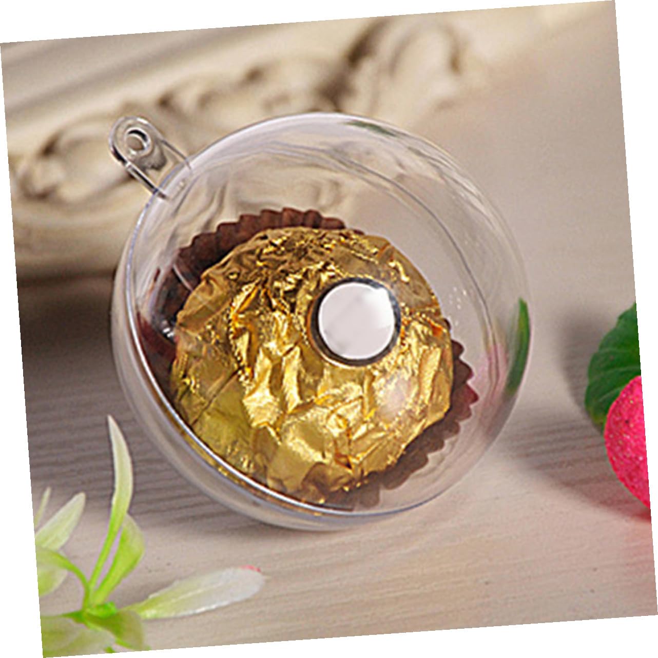 Alipis 40 Pz Palla vuota di Natale di natale fai da te ornamenti natalizi riempibili trasparenti palline trasparenti natale di decorazioni natalizie ornamenti natalizi