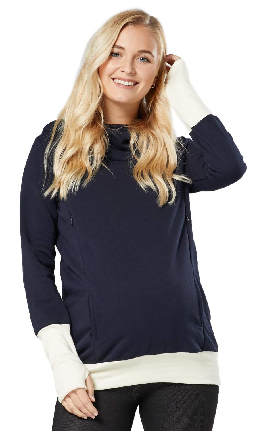 HAPPY MAMA Boutique Mujer Sudadera premamá de enfermería Sweeathirt Jumper 330