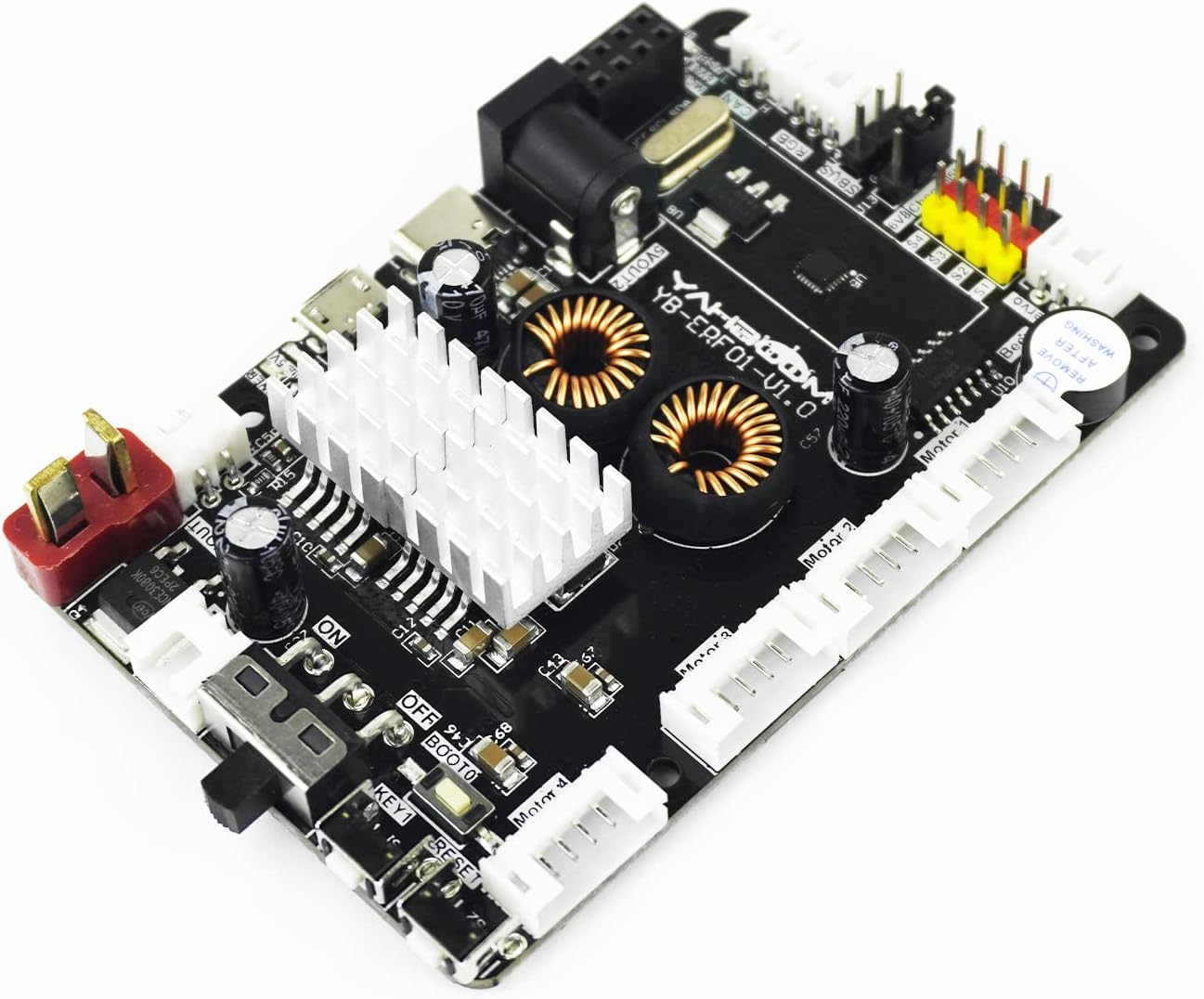 Yahboom Multifunctional Programming Development Board for Raspberry Pi Jetson Nano Orin Building ROS1 ROS2 Robot Expansion Board with 9-axis IMU Sensor STM32F103C8T6 Core (ROS Expansion Board)