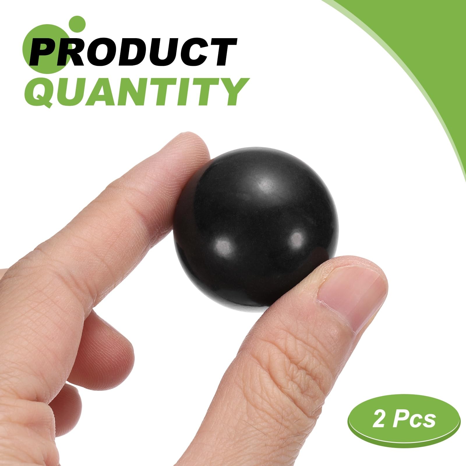Bolas De Cojinete De Plástico POM 30mm, Plástico Macizas, Precisión G2, Negro