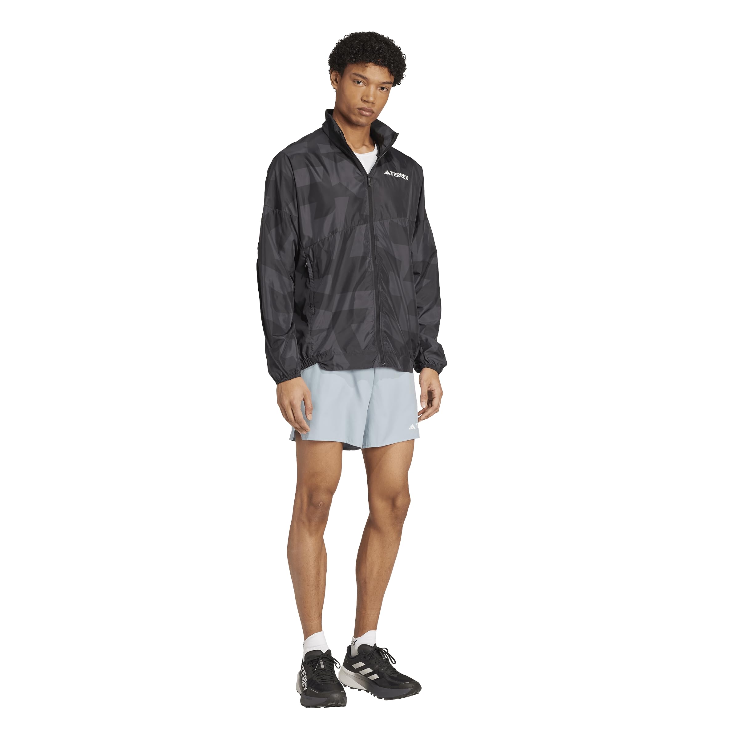 adidas Wind Jacket Terrex Multi Printed Trail Running Giacca a Vento Uomo