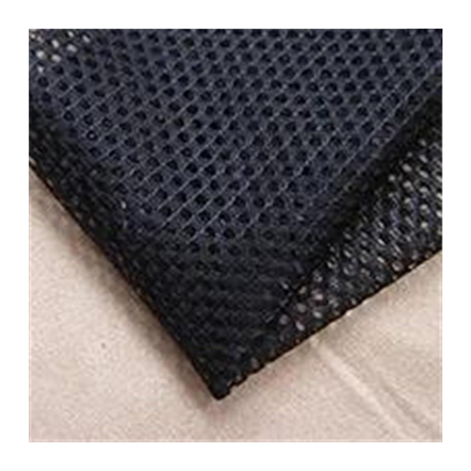 Sewing Mesh Fabric 1 Yard 90x150cm Multicolor Polyester Inelastic for Garment Home DIY(Black)