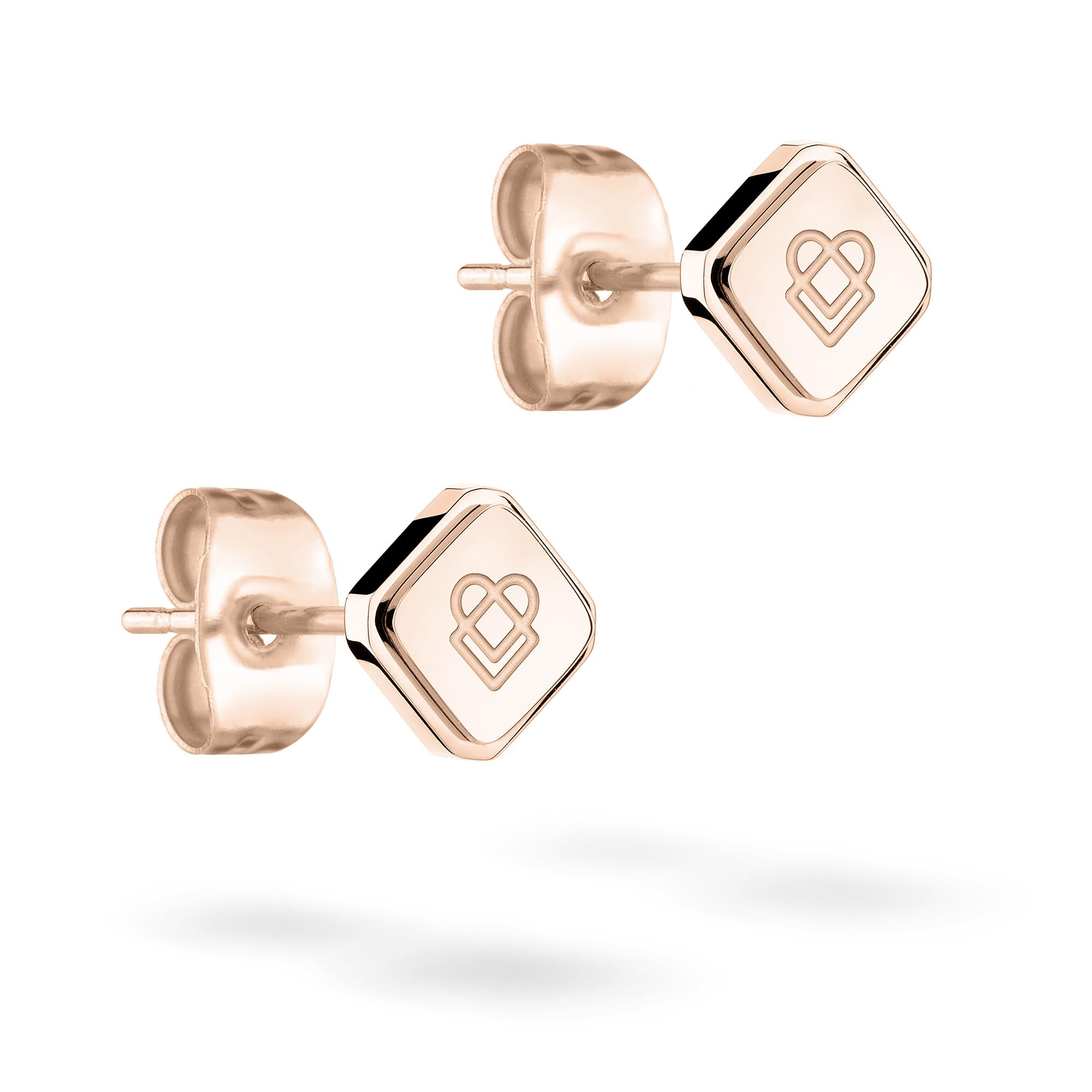 LIEBESKIND BERLIN Herz-Schmuck für Damen – Armbänder, Ketten und Ohrschmuck aus Edelstahl mit Liebeskind-Herz-Icon in Silber, Gold & Roségold mit quadratischen Elementen – Romantische Geschenkidee