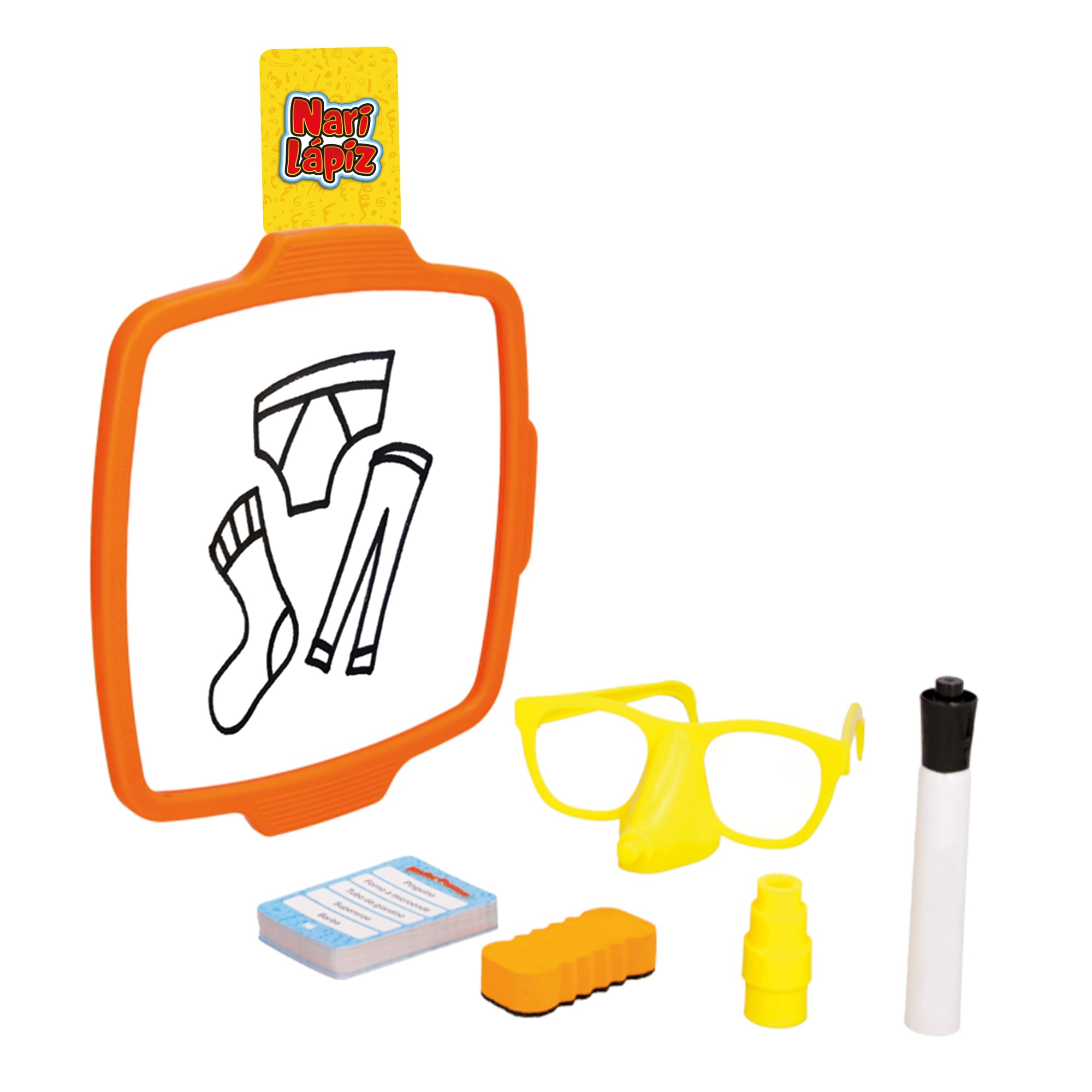 Play Fun NARILAPIZ- Family Game Werden Sie EIN Künstler mit Nur Ihre Nase und einen Filzstift Kinder UND MÄDCHEN 6+ Jahre