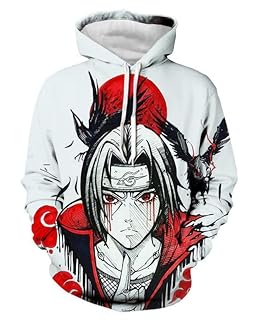 JMOCD Anime Uchiha Itachi Abrigo Niños Adultos Unisex Fiesta
