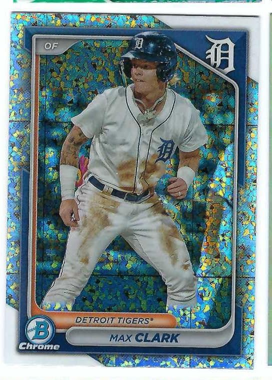 MAX CLARK 2024 Bowman Chrome Prospects #BCP-74 MINI DIAMOND REFRACTOR PARALLEL Baseball Rookie Card RC Detroit Tigers