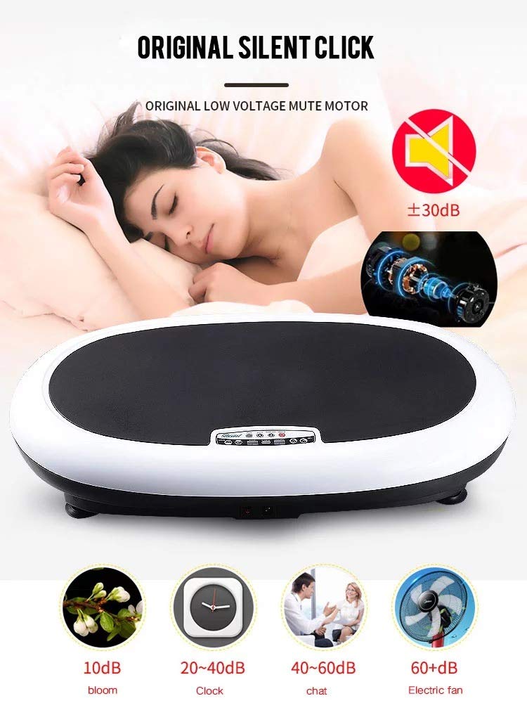 Pedane vibranti Piastra Vibrante Macchina per Esercizi Allenamento per Tutto Il Corpo Macchina per Massaggi Fitness con 5 modalità di Programma Carico Massimo di 220 libbre per Attrezzature per l'al