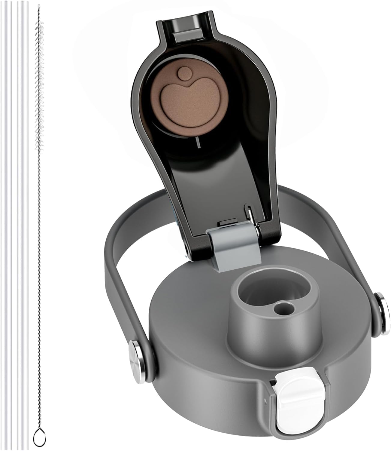 2 IN 1 Replacement Lid for Owala Freesip16oz 24oz 32oz 40oz Water Bottle, One Button Top Replacement Lid Accessory, Leakproof, BPA-FreeDishwasher Safe, Smart Design