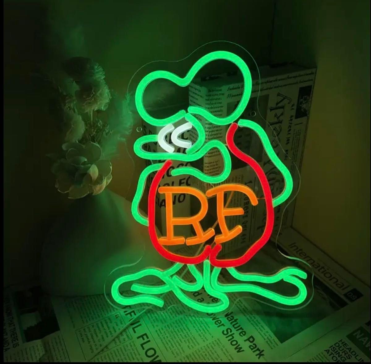 ラットフィンク ネオンサイン ネオン管 RE インテリア 照明 BAR ラット