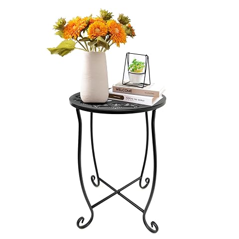 Fashion cool Side Tables for Small Space Metal Outdoor Indoor Round Side Table Small End Table Pool Chair