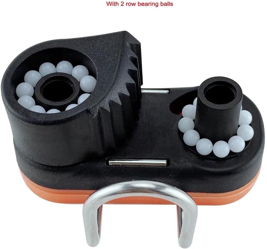 2PCS Composite Ball Bearing Cam Cleat with Leading Ring Pilates Equipment Boat Fast Entry Rope Wire Fairlead Sailing Accessories Marine Hardware