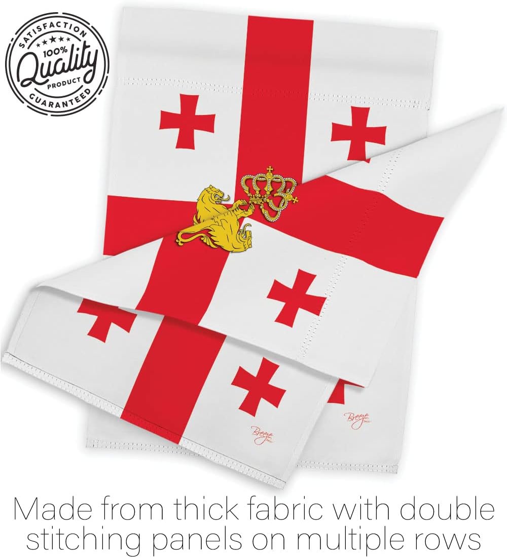Breeze Decor G158212 Georgia Republic Flags of The World Nationality Impressions Decorative Vertical Garden Flag 13" x 18.5" Printed in USA Multi-Color