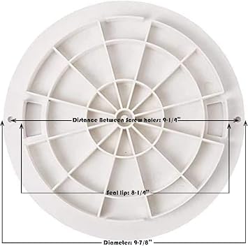 DDV Exact Replacement Skimmer Deck Lid Cover for Hayward Swimming Pool SPX1070C SP1070C Lid Direct Replacement for Hayward SP1070, SP1071, and SP10712S Pool Skimmer Cover Models