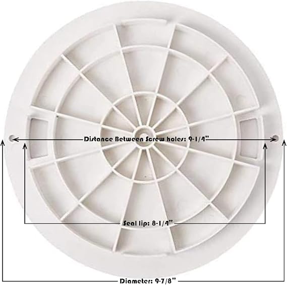 DDV Exact Replacement Skimmer Deck Lid Cover for Hayward Swimming Pool SPX1070C SP1070C Lid Direct Replacement for Hayward SP1070, SP1071, and SP10712S Pool Skimmer Cover Models