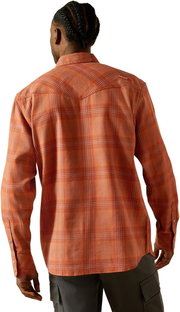 ARIAT Men's Fr Wayne Retro Fit Snap Work Shirt
