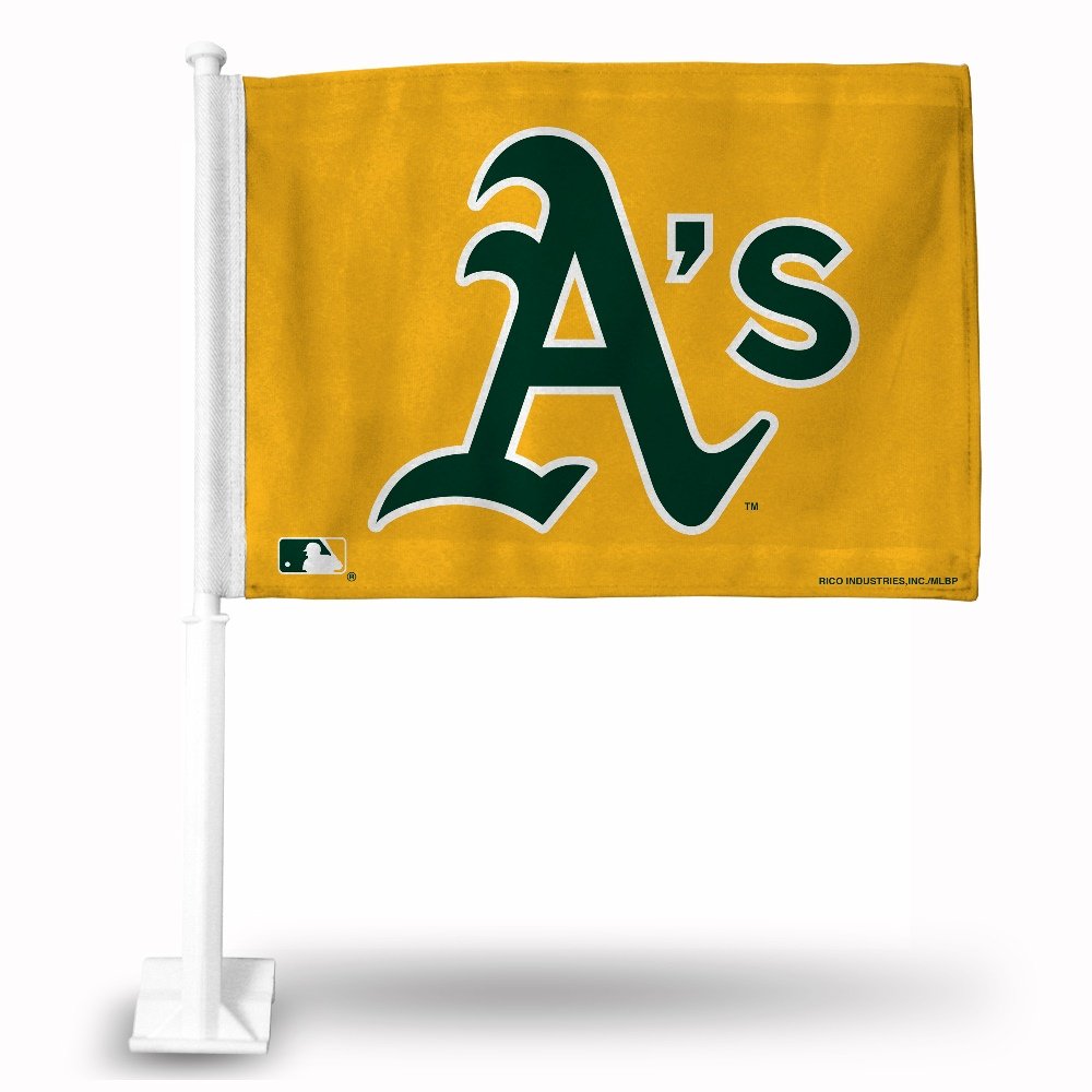 MLB Athletics Secondary Design Car Flag, 8 x 1