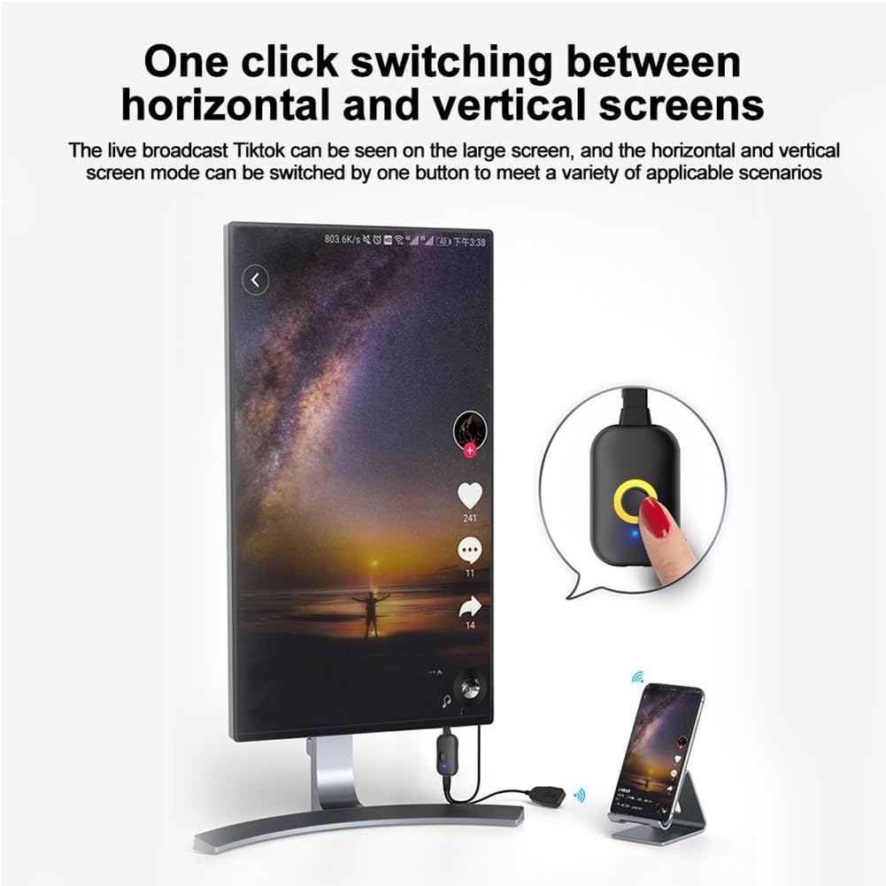 4K HD Telefon Projektor Dual Band Wireless Bildschirm Projektor Wifi Miracast Receiver Bildschirm Display Video Adapter