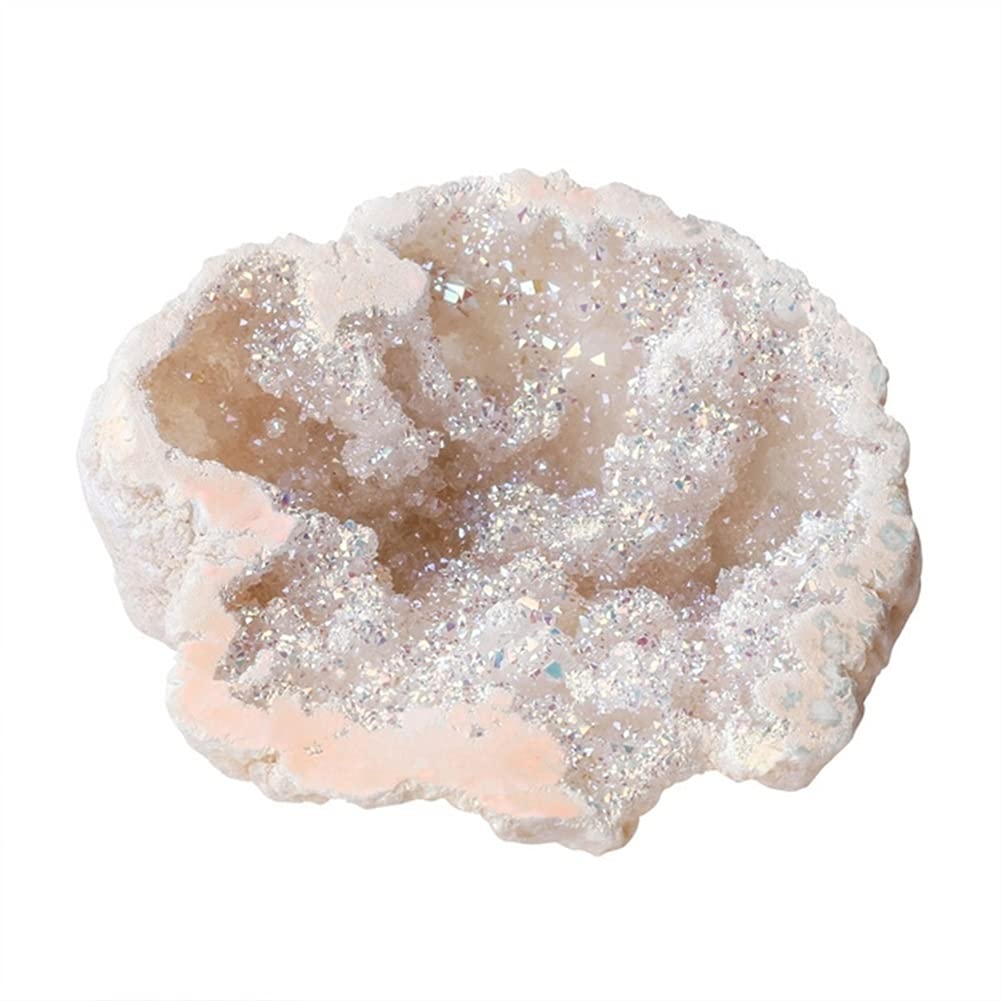 YANGB Naturally irregular Natural Agate Geode Slice Quartz Stone Crystal Cluster Minerals Reiki Healing GXMA (Color : 7HH1403996)