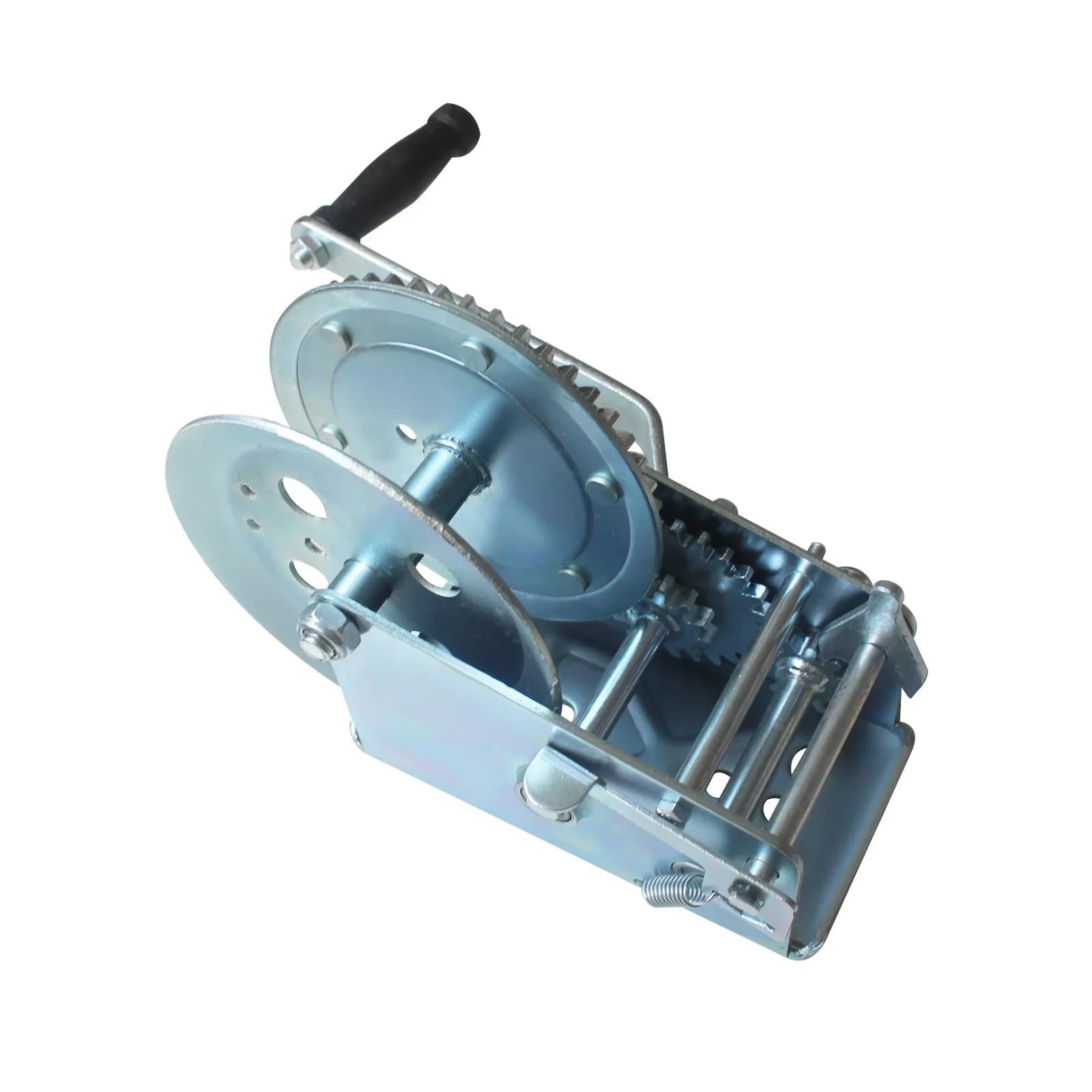Treuil de Traction Petit treuil Manuel à manivelle 500 800 LB for Bateau, Camion, Voiture, Outil de Levage Manuel, élingue, Outils de Levage Idéal pour Le Sauvetage de véhicules