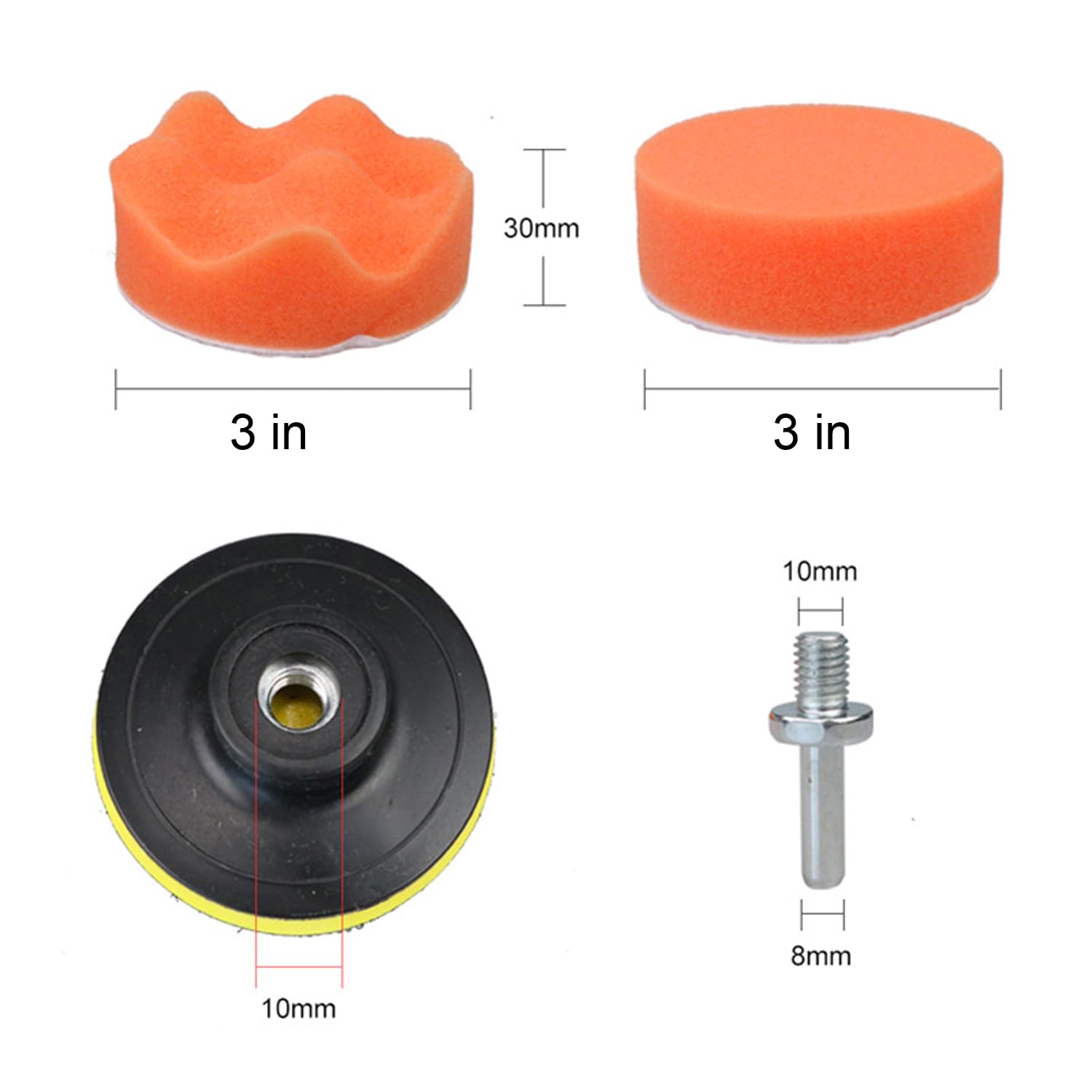 GANGOU 11-Piece Polishing Pad Kit - Car Detailing -5 GANGOU 11-Piece Polishing Pad Kit - Car Detailing -5
