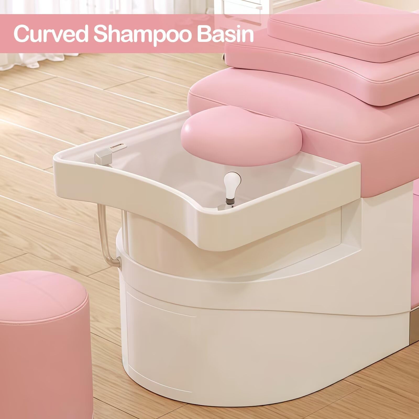 Lettino per shampoo con circolazione d'acqua per uso SPA alla testa