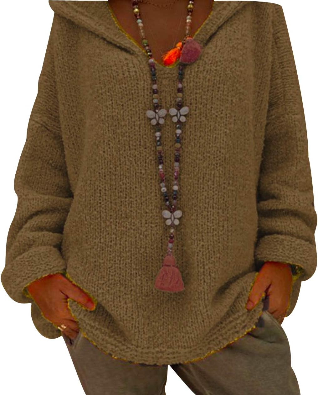 Damen Kapuzenpullover Mit Reißverschluss - Farbblock Design Für Herbst & Winter