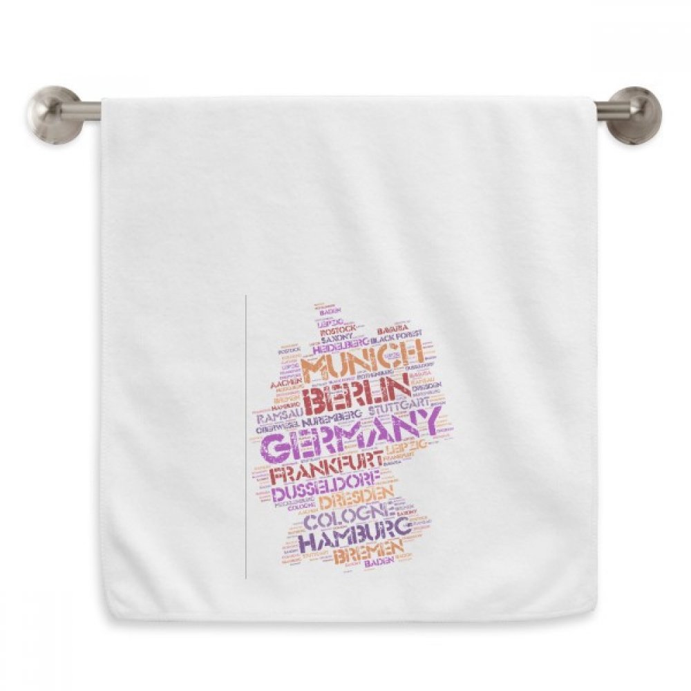 Serviette moelleuse Allemagne style diadème en coton blanc texturé haut de gamme