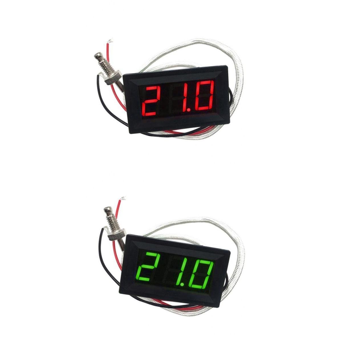 TRENDYNEST 2 Pieces DC 12V -30 to 800 Celsius Digital LED Thermometer Temperature Detector Meter-picture-20