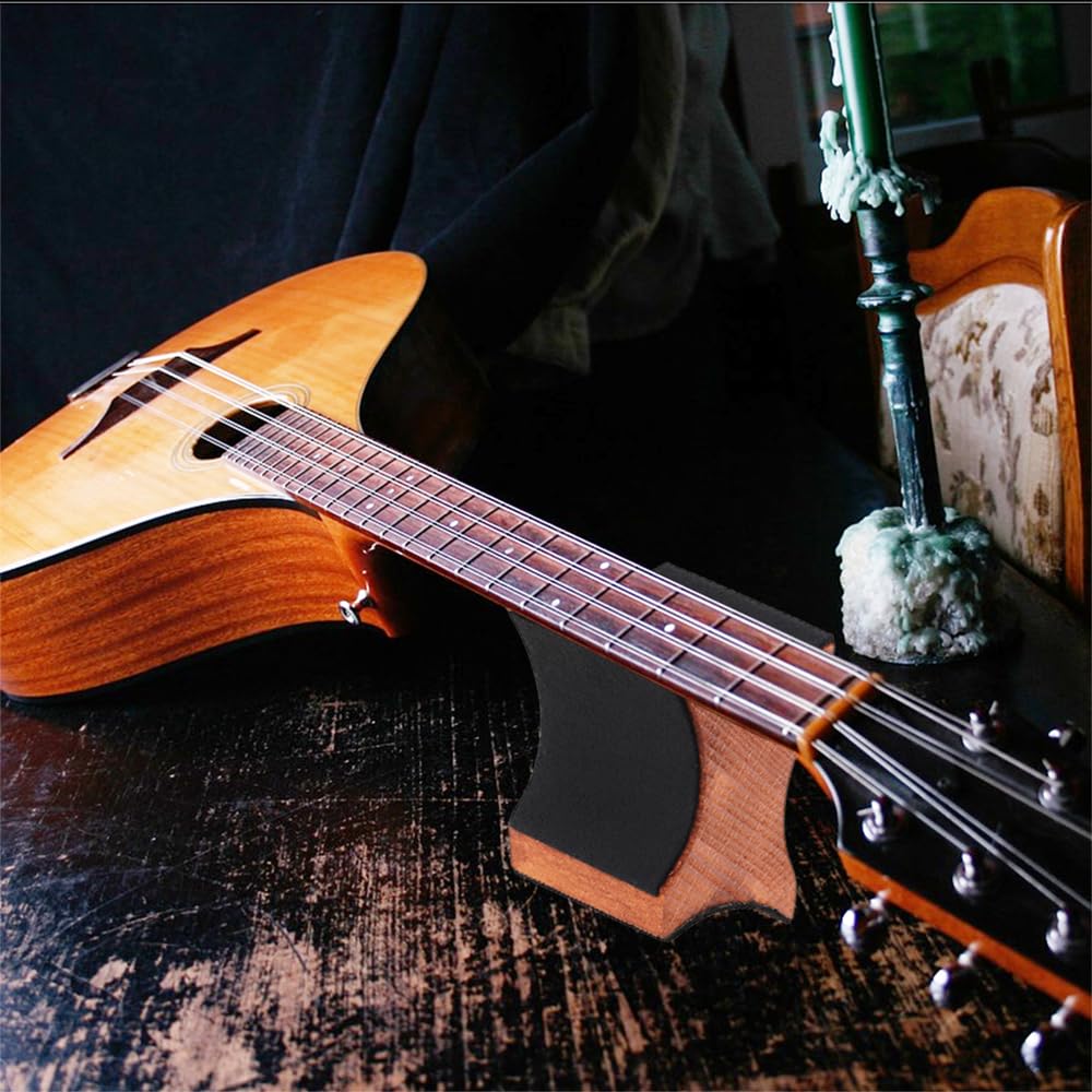 Support de repose-cou pour guitare Base en bois Luthier Outil de réparation 2 Hauteur d'utilisation pour guitare acoustique électrique Basse Ukulélé Mandoline Violoncelle