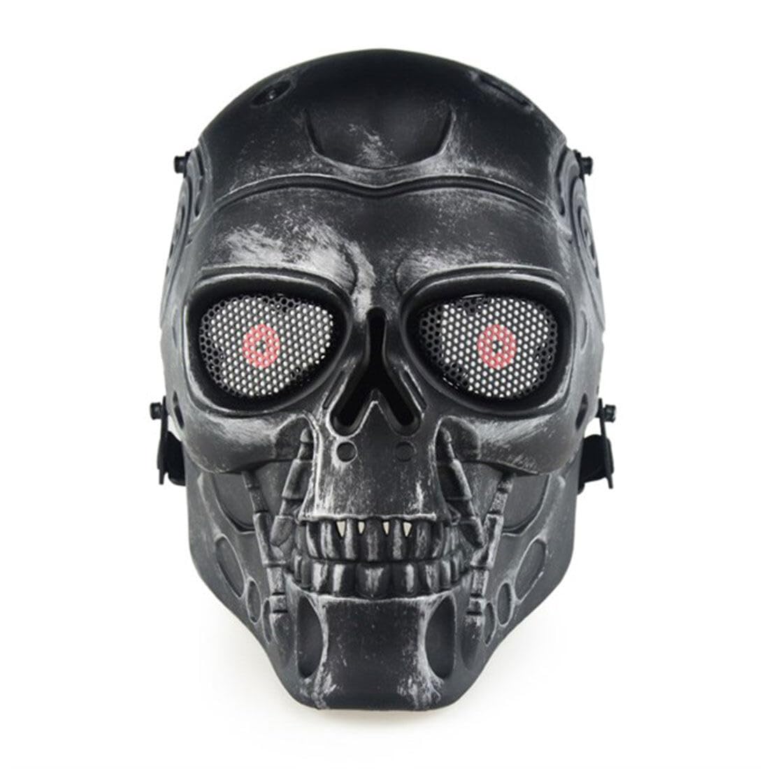 Joytopiaminds Steampunk Full-Face Robotic Thriller Mask, Hand-Painted TPR Role-Play Prop for Halloween, Cosplay & Parties