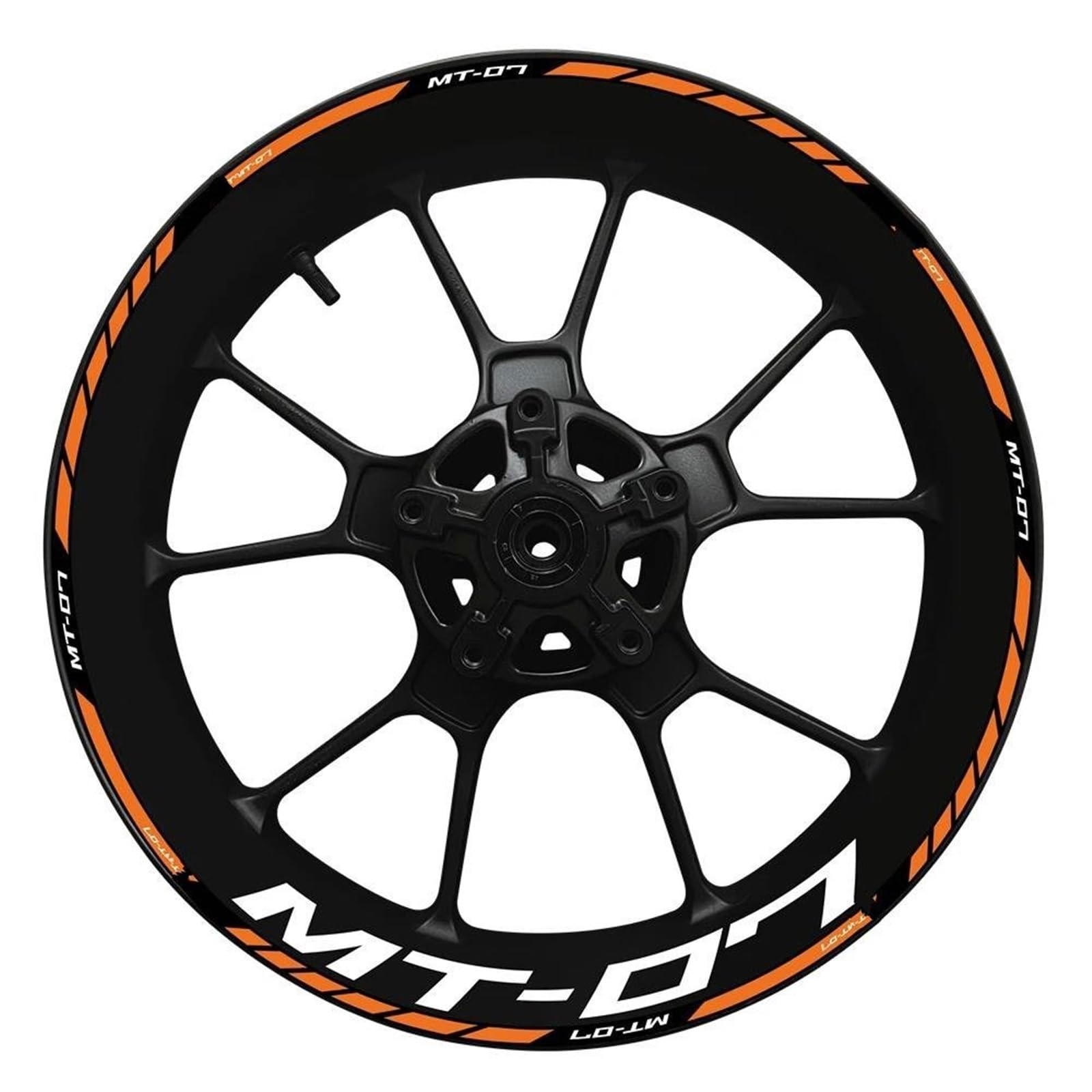 Wheel Hub Decal MT07 Set MT 07 Inner and Outer Rim Sticker 2022 for Yamaha MT-07(Color18)